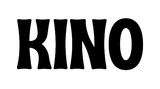 The image shows the word 'KINO' in bold, black uppercase letters.